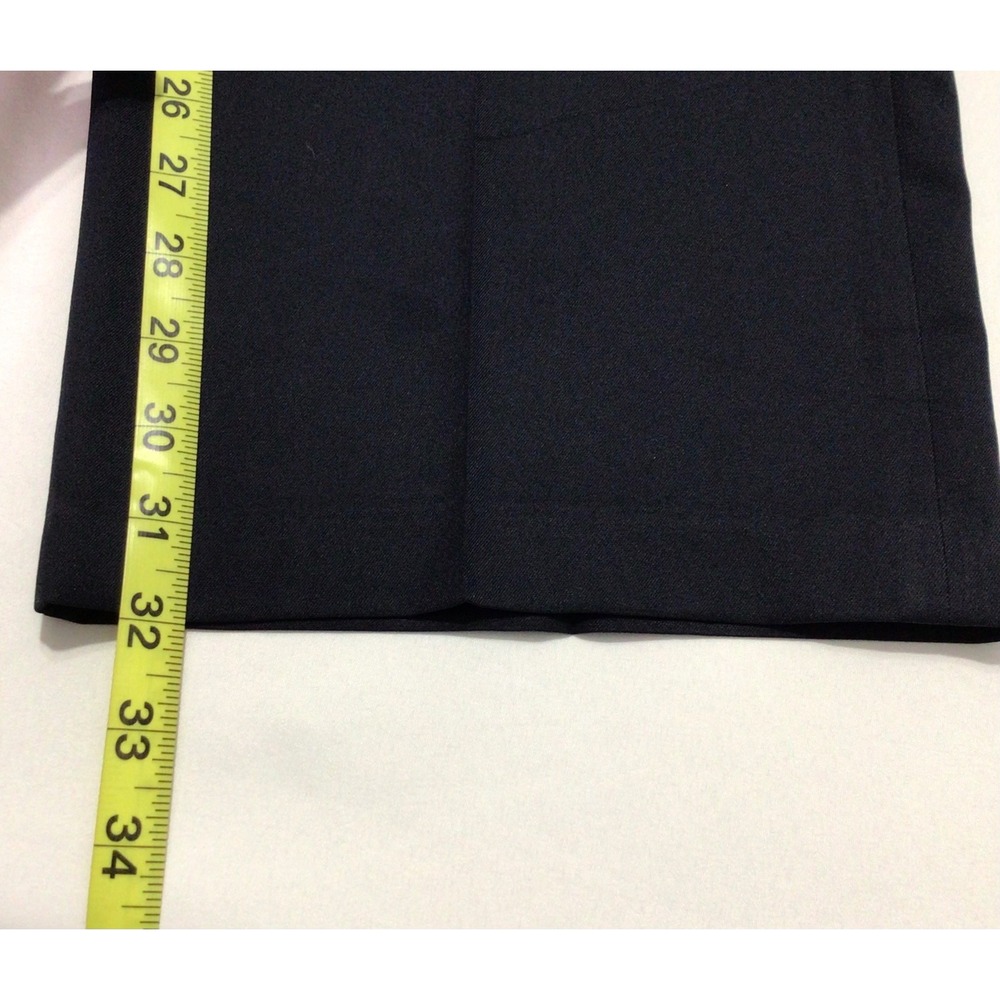 Haggar Men 38x32 Navy Blue eCLO Smart Fiber Flat Front Straight Dress Pants NWT